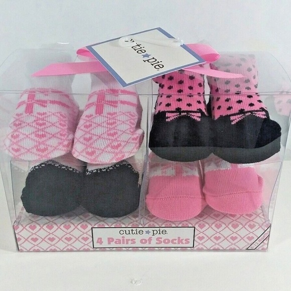 Cutie Pie Other - Cutie Pie Baby 4 Pack Of Socks For Baby Girl